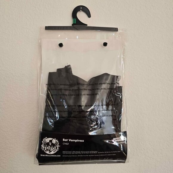 Kids Bat Vampiress Halloween Costume - Picture 3 of 3